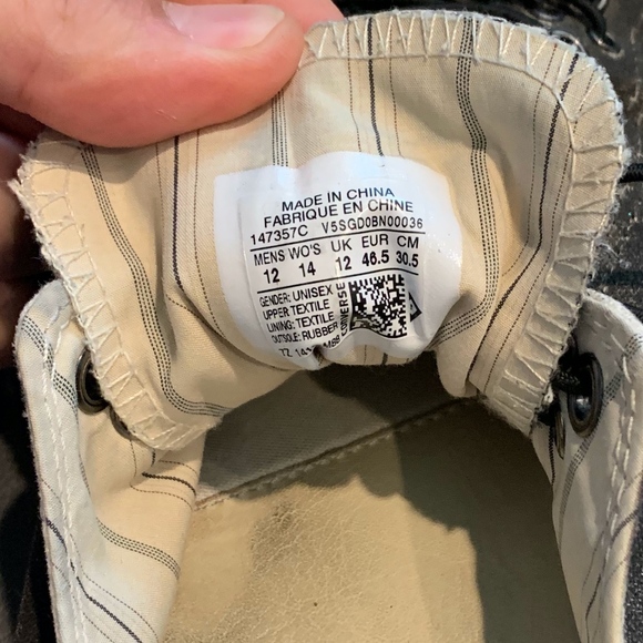 Converse Men's CT Multi Eyelet OX Distressed Black - Picture 4 of 5